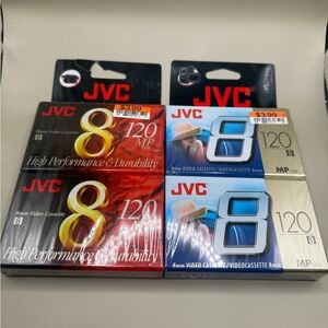 4 new 8mm cassette tapes